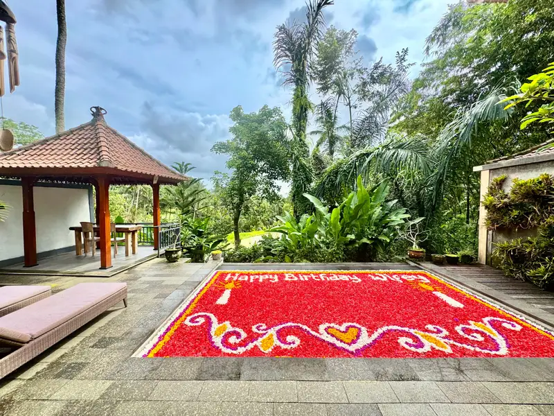 Pande Sebali: Rice Fields and River View in Tegalalang, Bali - exterior with private pool